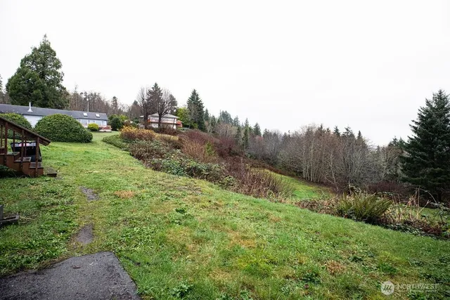 a view of an outdoor space and a yard