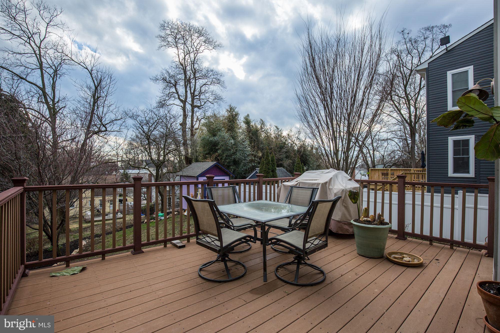 11120 Midvale Road Kensington, MD 20895 - Photo 28 of 30 Large Deck overlooking Backyard