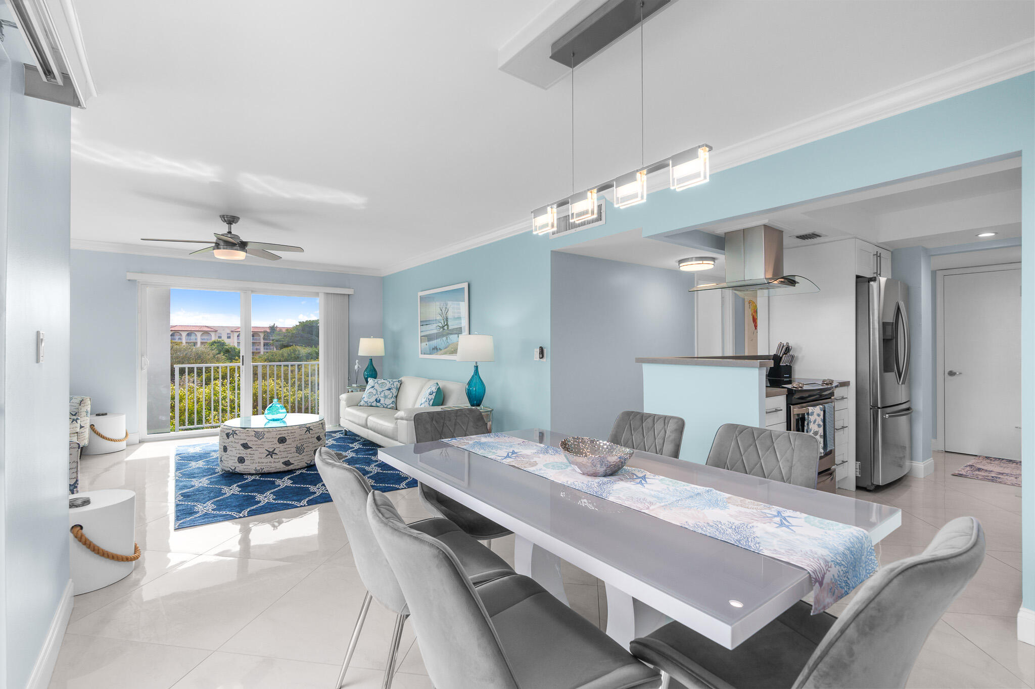 950 Ponce De Leon Road, Unit 401 Boca Raton, FL 33432 - Photo 9 of 35 a view of a dining room with furniture window and outside view
