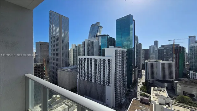 a view of balcony with furniture