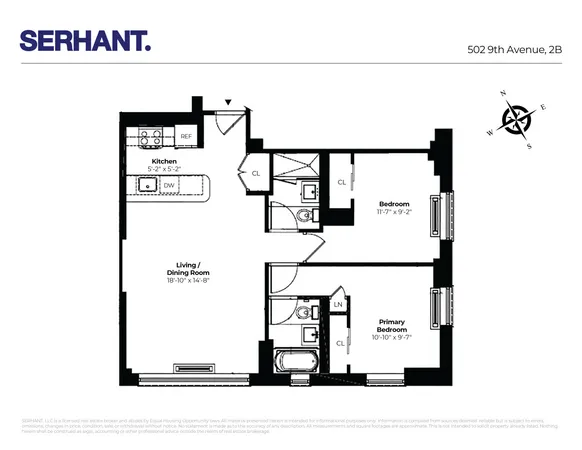 $1,110,000 | 502 9th Avenue, Unit 2B | Hudson Yards