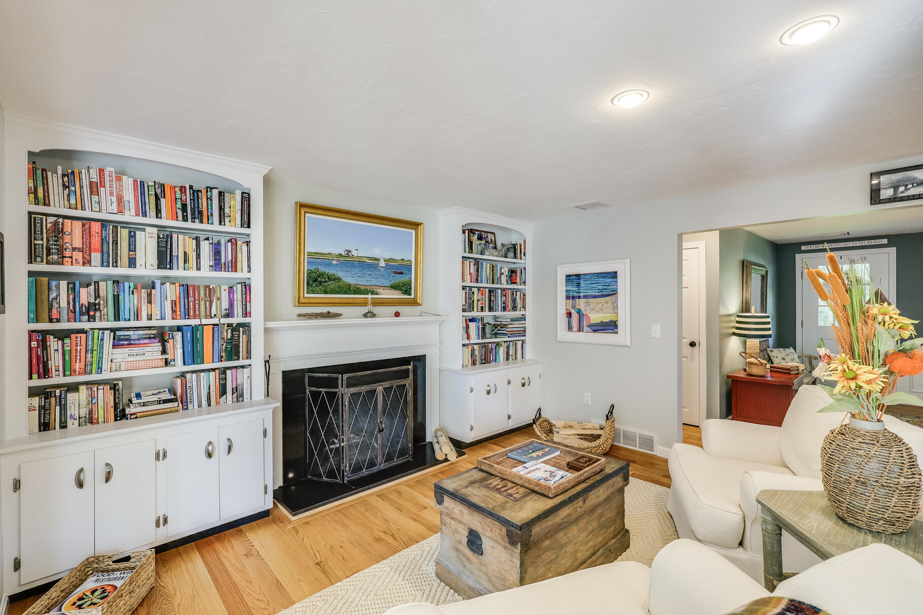 51 North Gate Road Chatham, MA 02633 - Photo 11 of 50 a living room with furniture and a fireplace