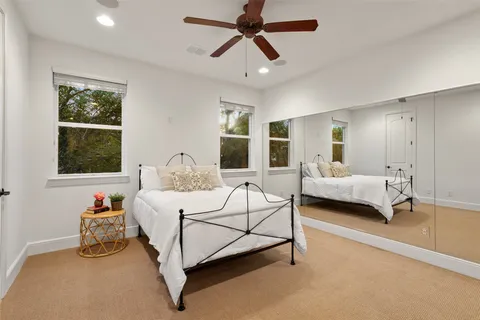 a workspace with furniture and window