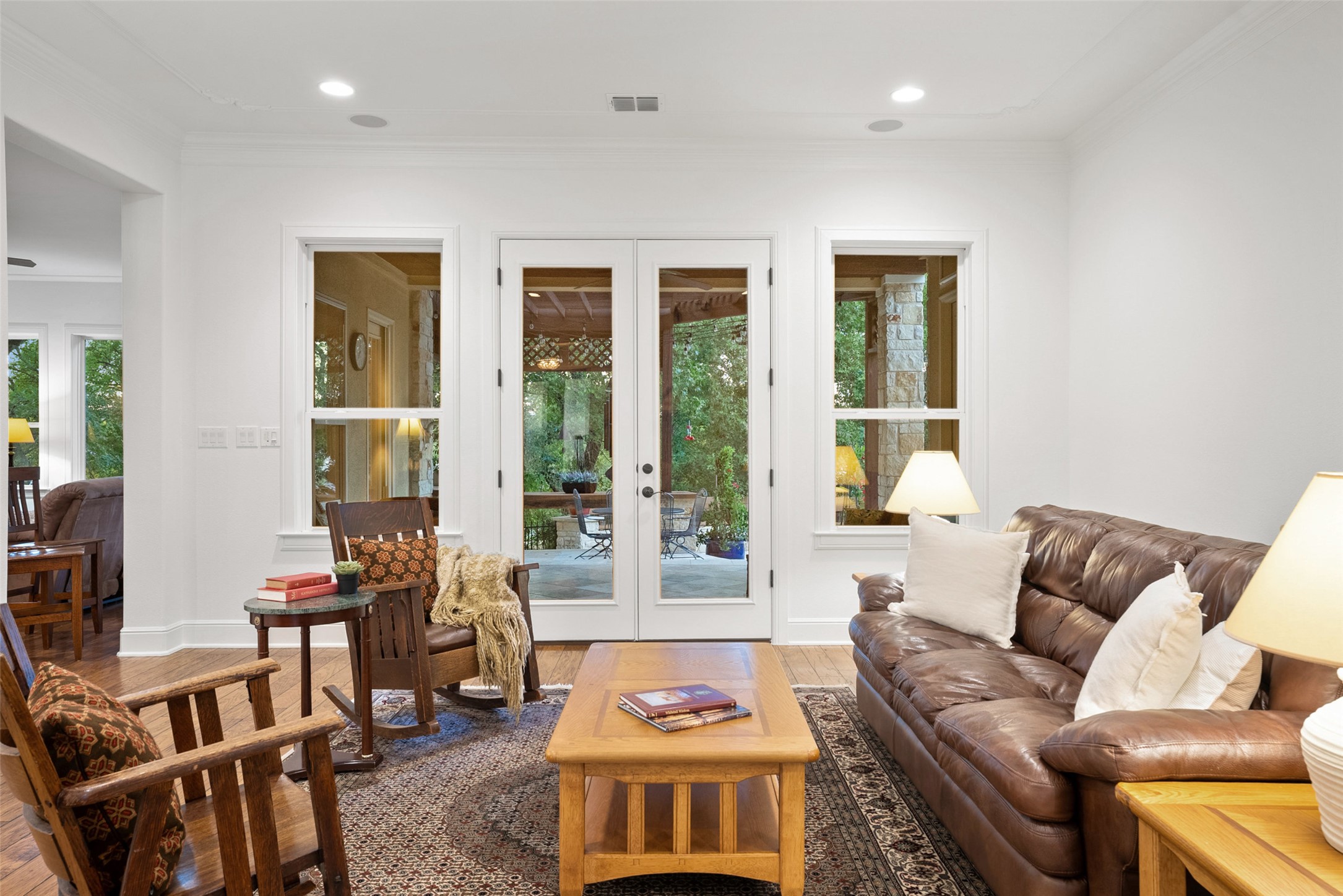 9308 Travertine Cove Austin, TX 78735 - Photo 9 of 40 a living room with furniture and a large window