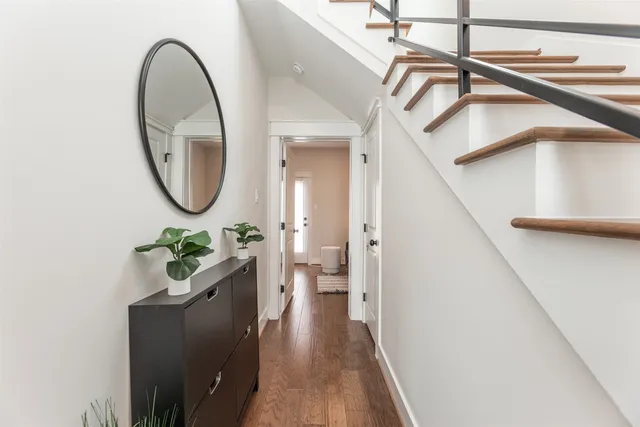 a hallway with a entryway