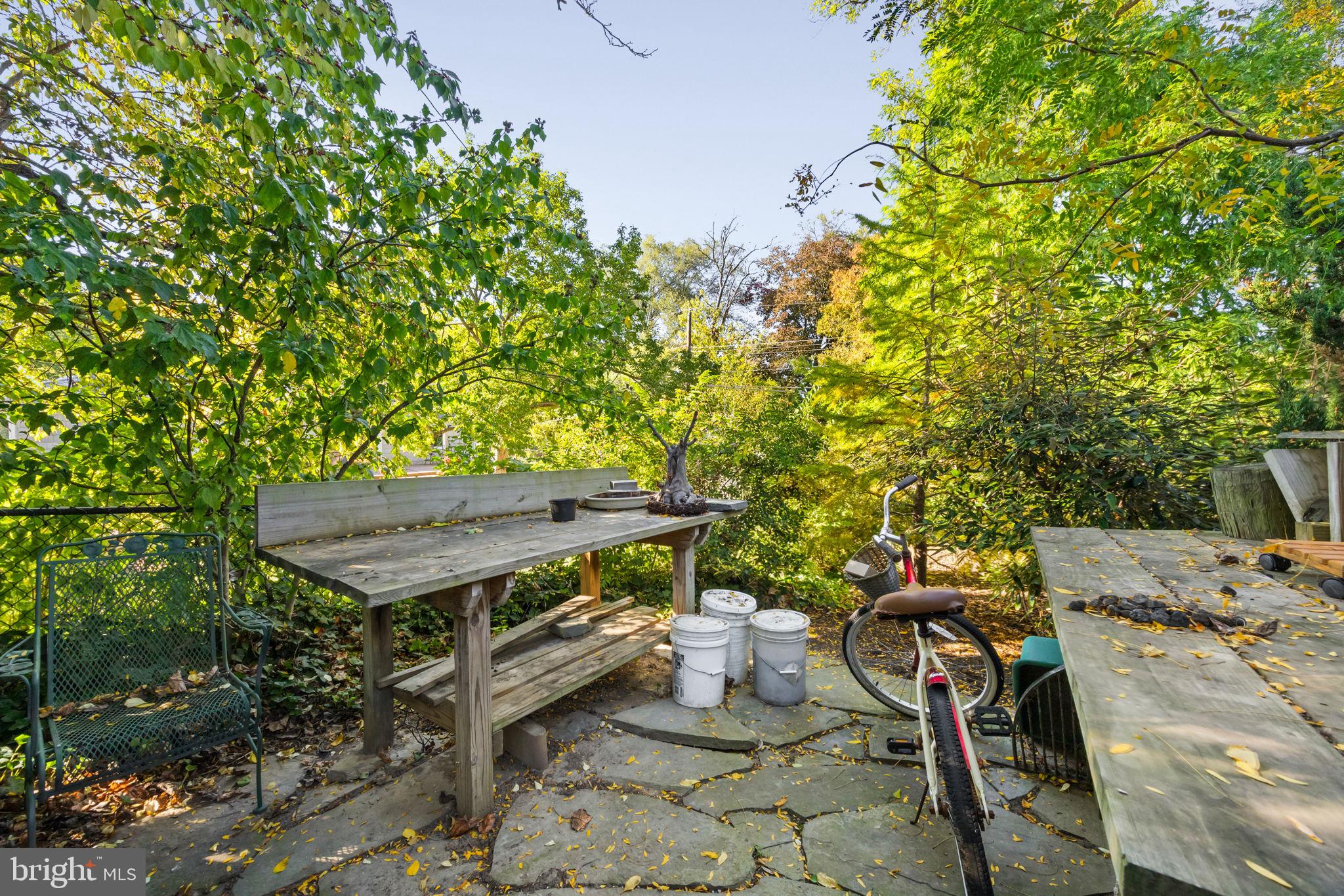 303 Glenway Road Glenside, PA 19038 - Photo 45 of 56 a view of a backyard with chairs and a tree