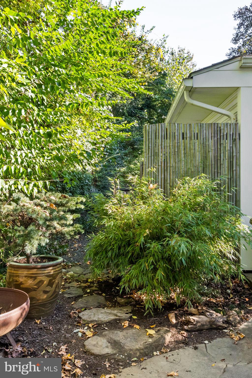 303 Glenway Road Glenside, PA 19038 - Photo 50 of 56 a view of a garden with plants and large trees