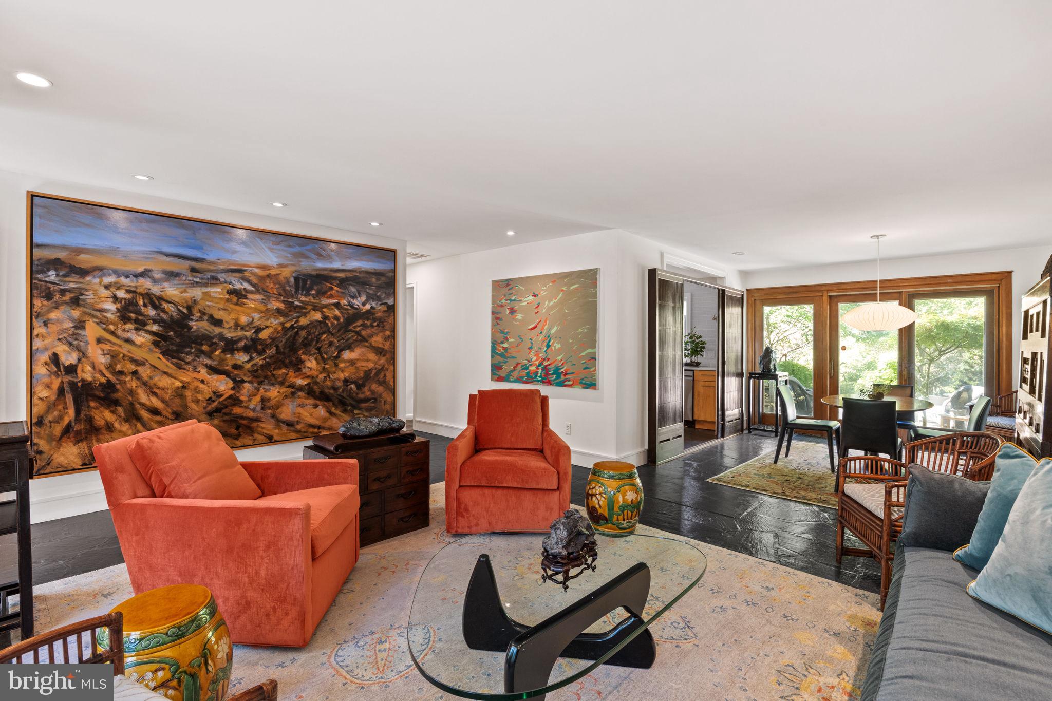 303 Glenway Road Glenside, PA 19038 - Photo 8 of 56 a living room with furniture a rug and a floor to ceiling window