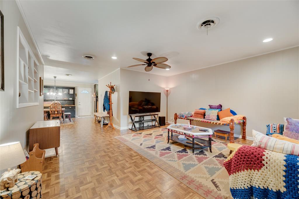 419 Marietta Street Denton, TX 76201 - Photo 6 of 20 a living room with furniture and a flat screen tv