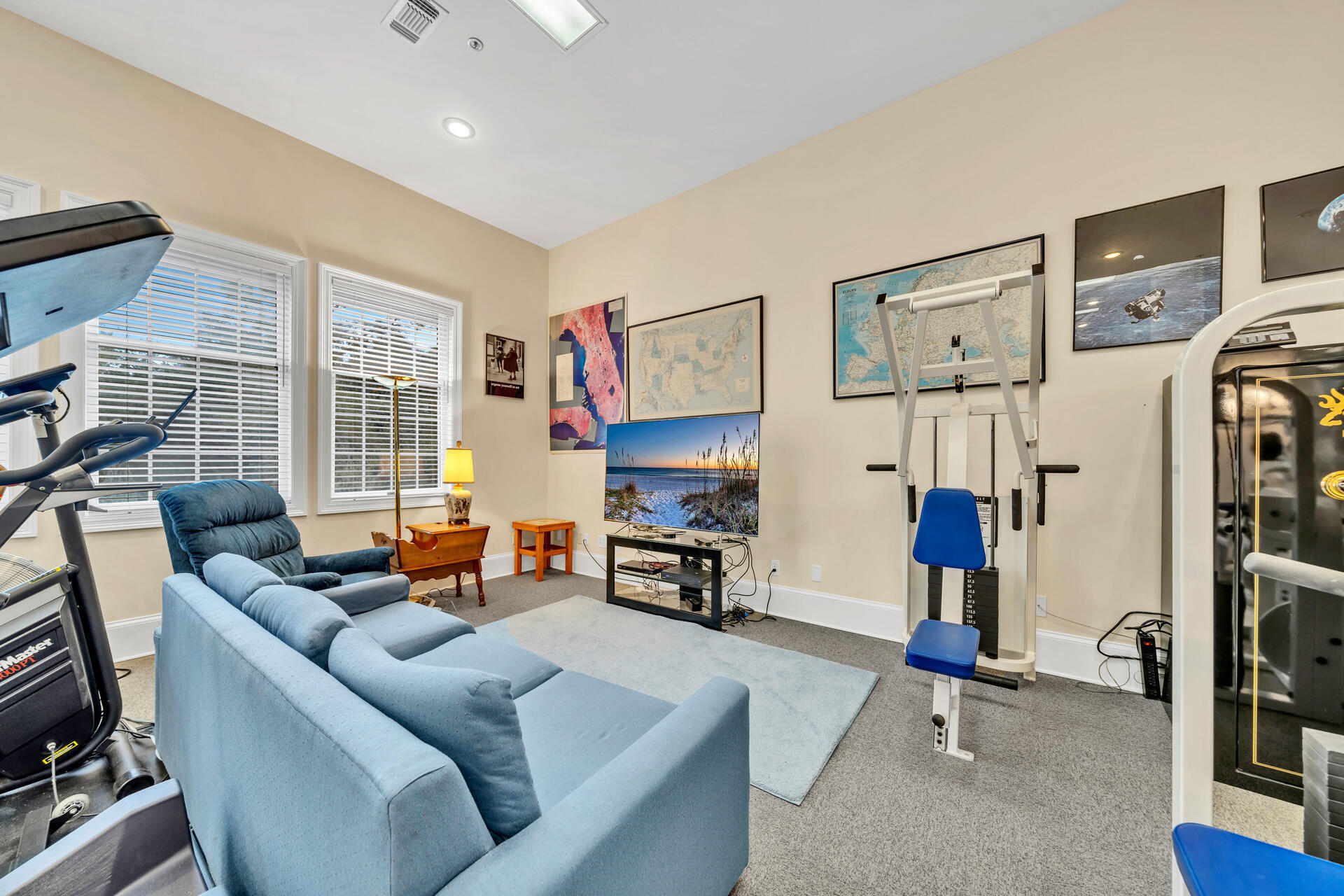 35 Poquito Road Shalimar, FL 32579 - Photo 51 of 87 a living room with furniture and a flat screen tv