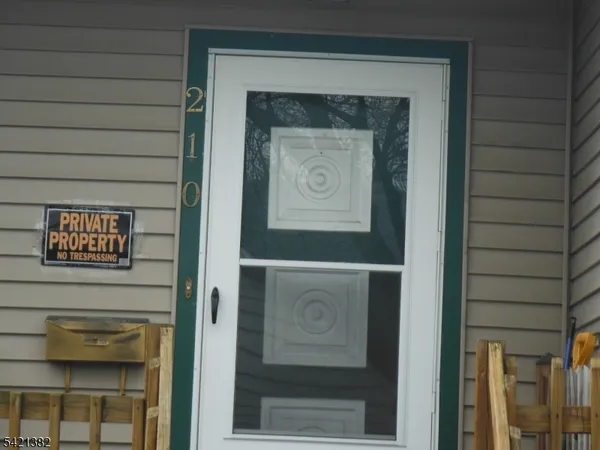 a view of a door of the house