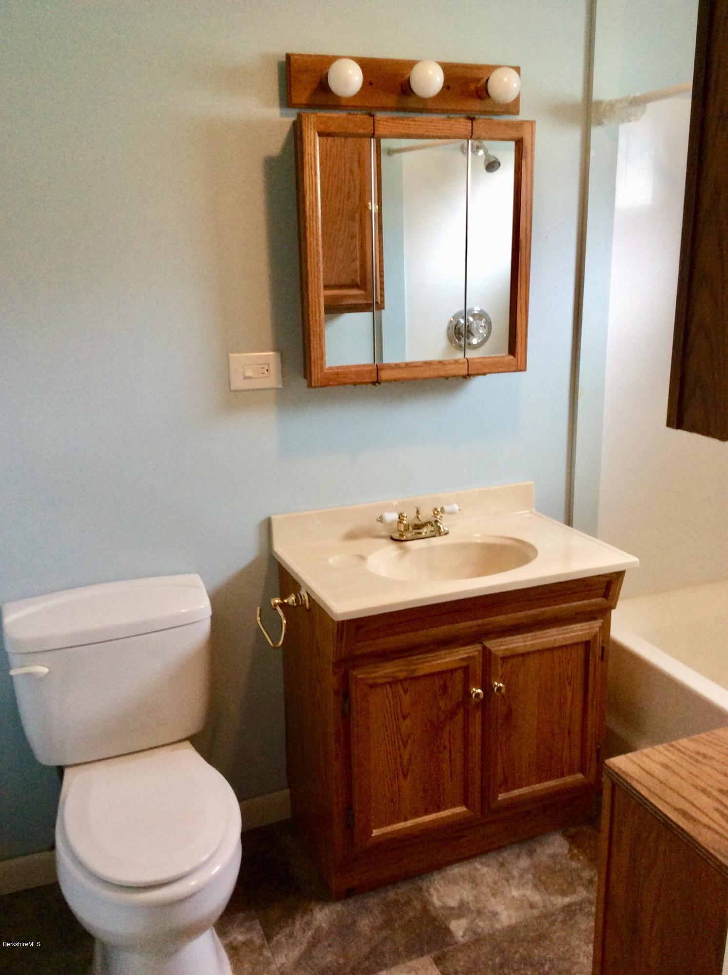 134 Bancroft Road Becket, MA 01223 - Photo 12 of 17 a bathroom with a toilet a sink and mirror