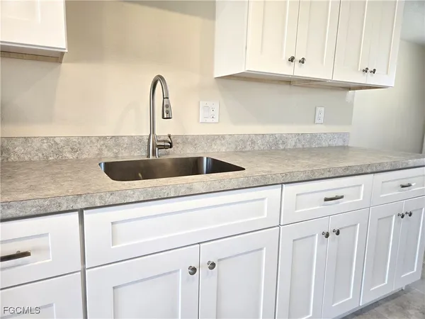 a close view of a sink and a counter top in it