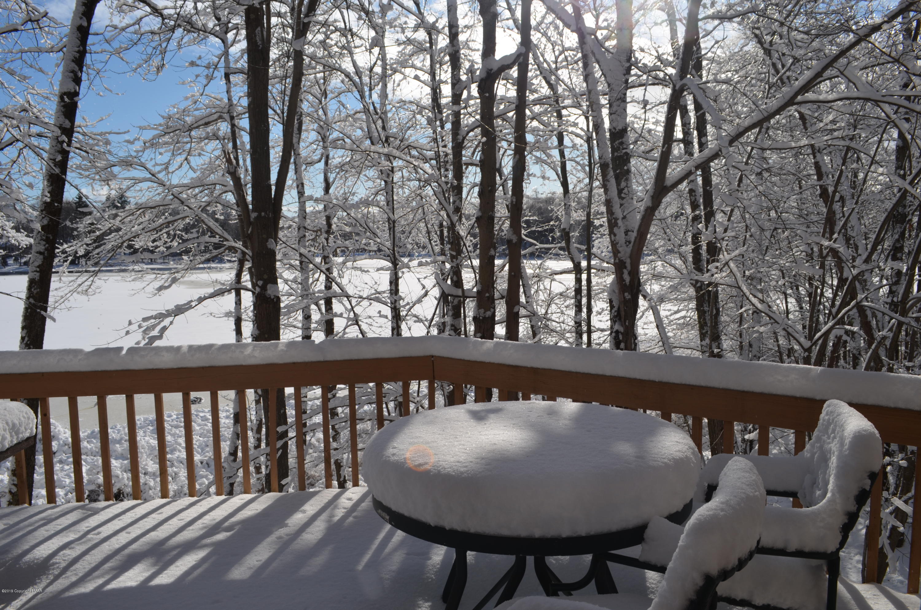 9 Birch Point Road Gouldsboro, PA 18424 - Photo 16 of 41 a view of a chairs and table in the balcony