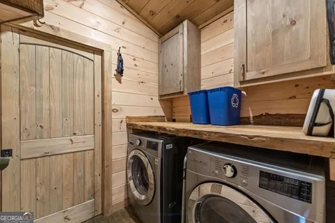a view of a balcony with an outdoor space