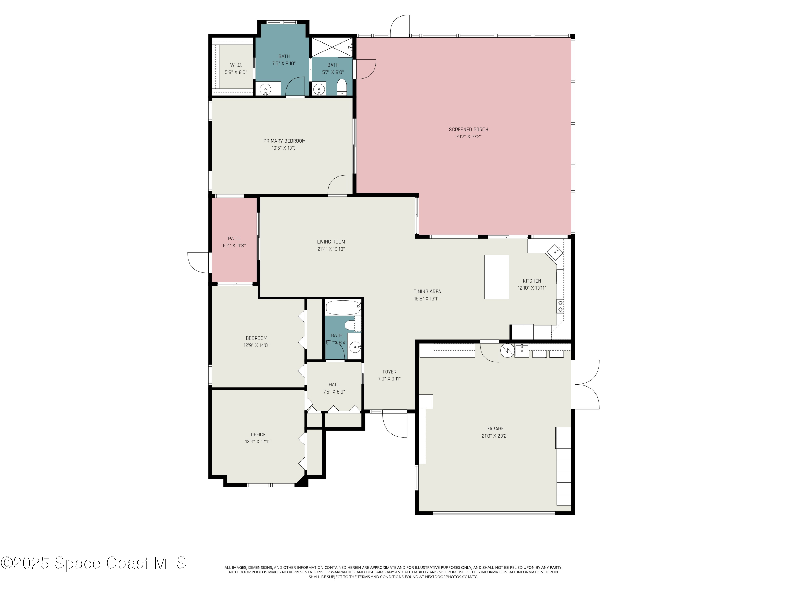 1484 Independence Avenue Melbourne, FL 32940 - Photo 30 of 30 a picture of a floor plan