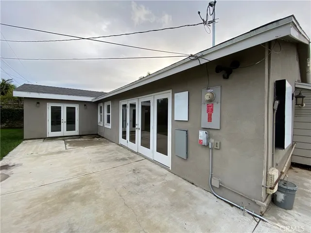 a backyard of a house