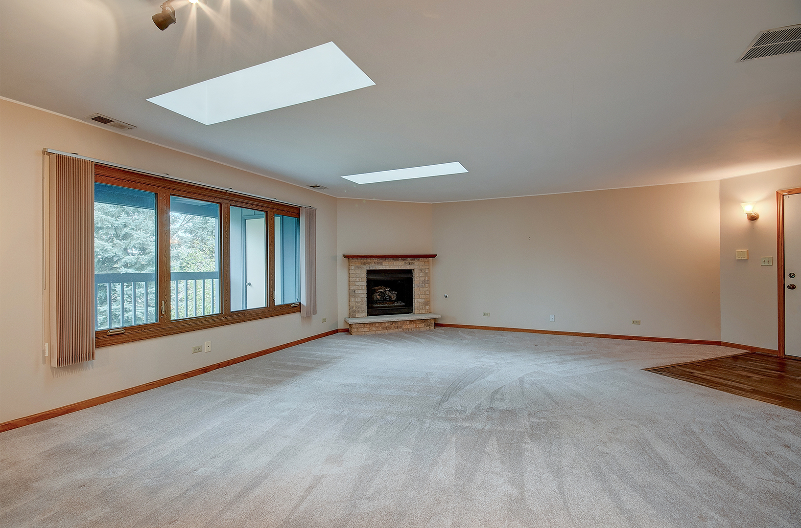 2757 Harbor Drive, Unit 2757 Joliet, IL 60431 - Photo 4 of 26 a view of an empty room with a window and fireplace