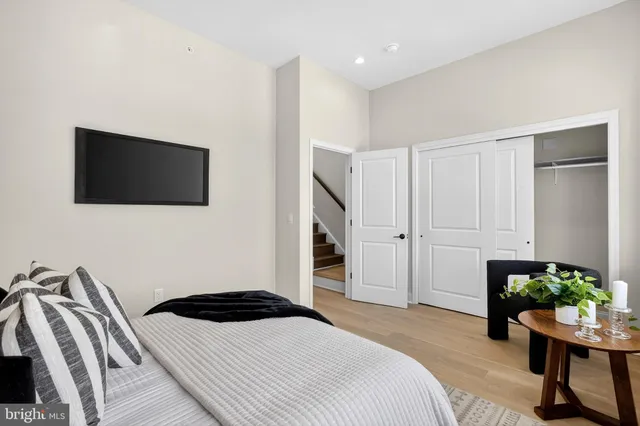 a view of dining room with furniture and window