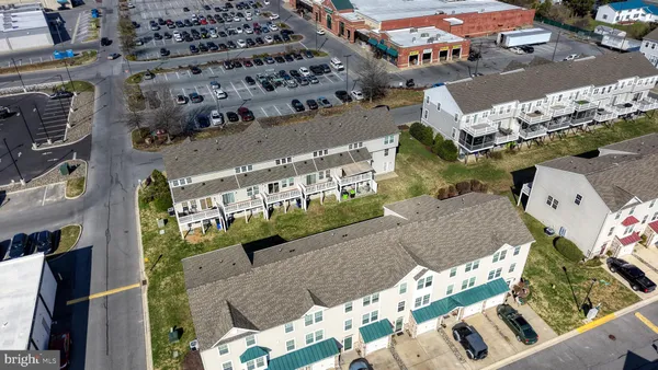 an aerial view of a city