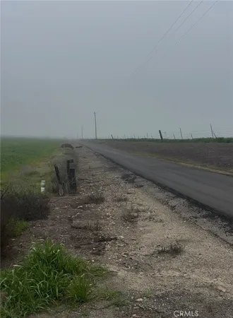 a view of a dry field with wooden floor