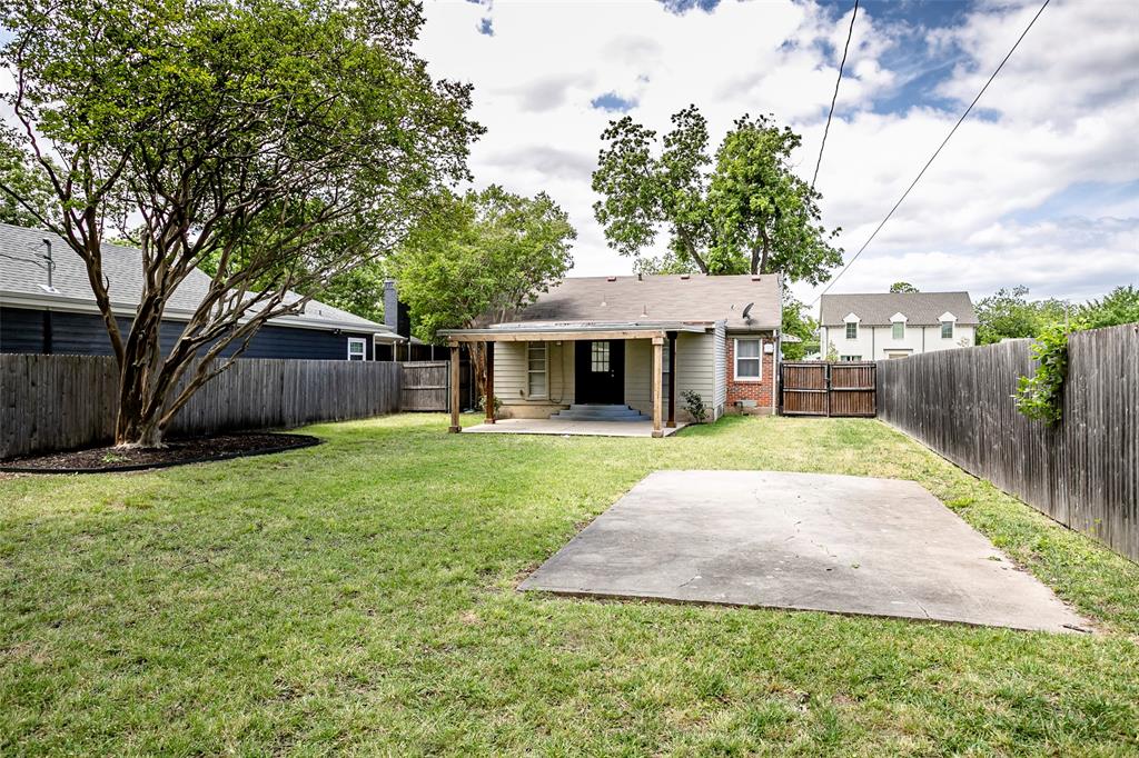 7410 Caillet Street Dallas, TX 75209 - Photo 25 of 25 a view of a house with a yard