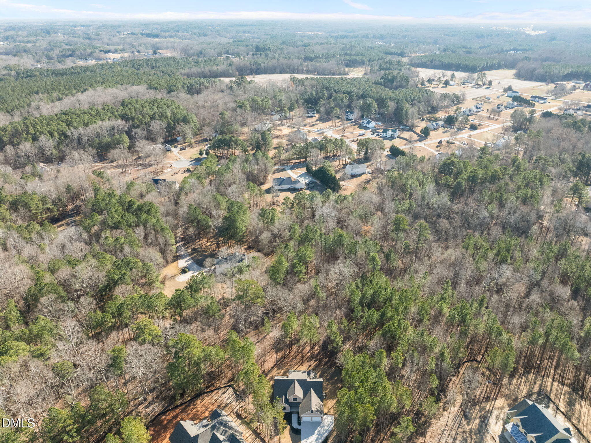 357 Slocum Drive Wendell, NC 27591 - Photo 45 of 48 an aerial view of house with yard and mountain view in back