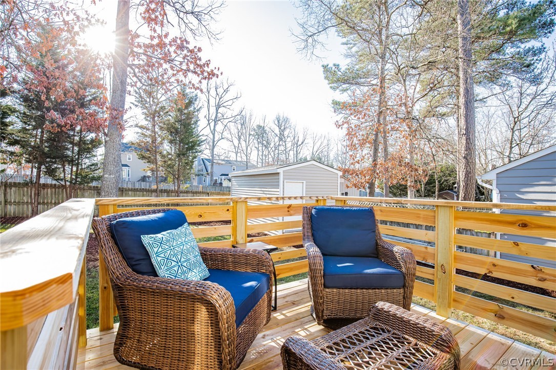 2409 Crystal Ridge Road Henrico, VA 23233 - Photo 30 of 35 New deck in backyard