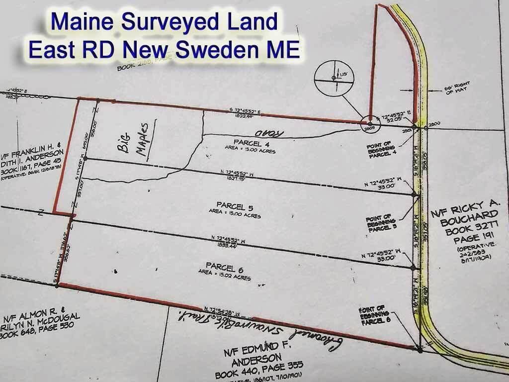 Lot 121 East Road New Sweden, ME 04762 - Photo 21 of 29 survey-map-me-land