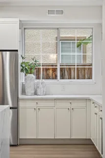 a close view of a door and a window