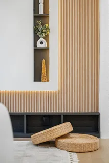 a bathroom with a bathtub and a window