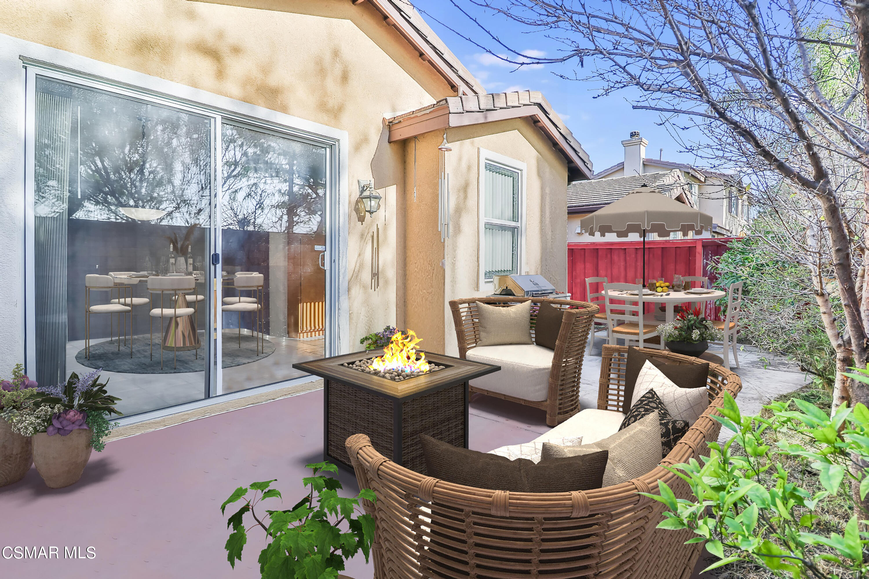 2317 Shakespeare Drive, Unit 9 Oxnard, CA 93033 - Photo 13 of 16 a view of a patio with couches chairs and a potted plant