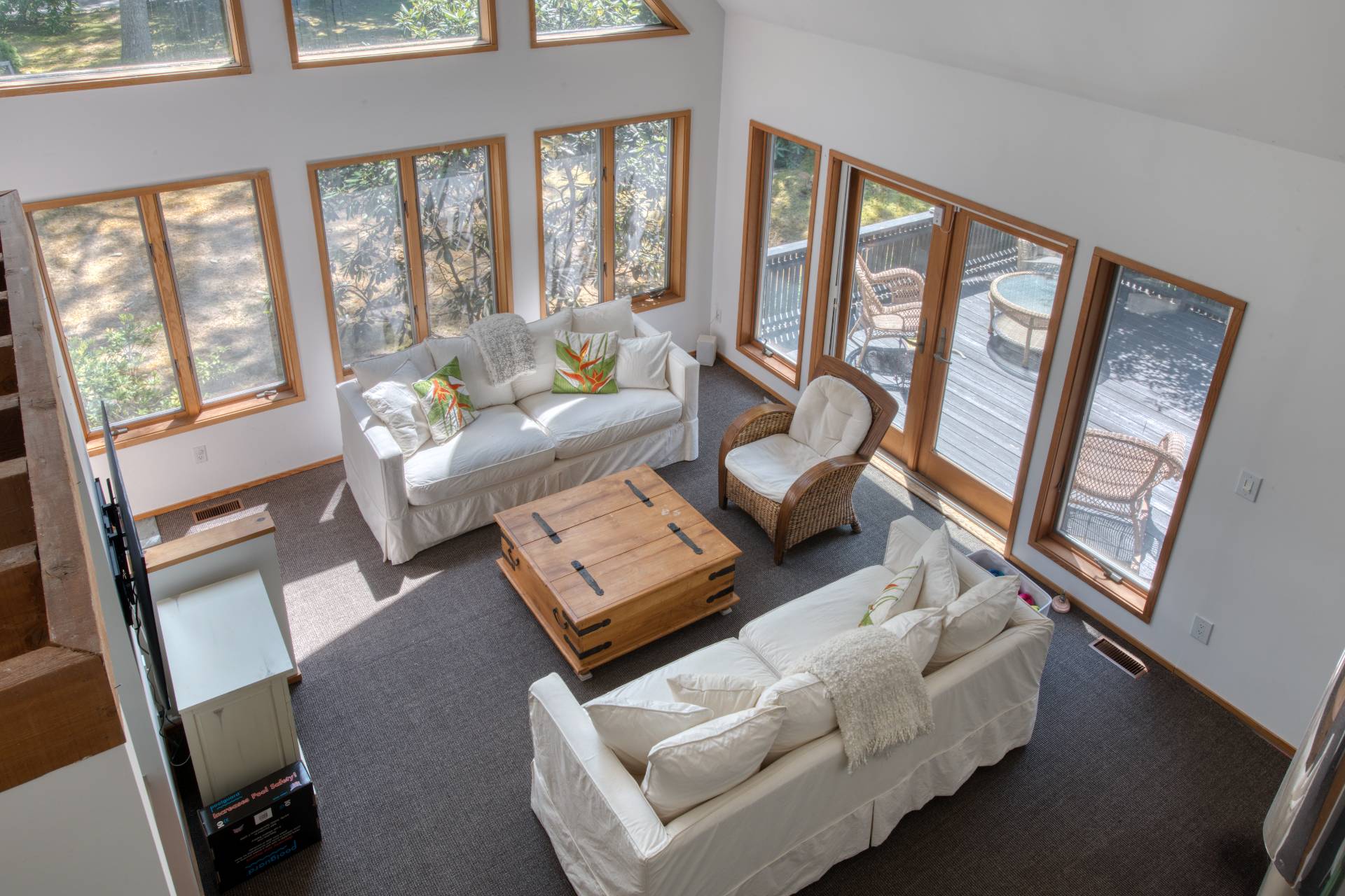6 Eli Circle East Hampton, NY 11937 - Photo 11 of 29 a living room with furniture and a large window