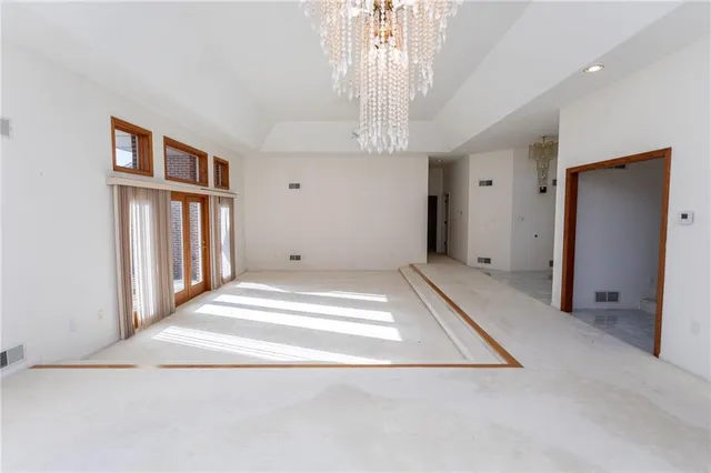 a view of an empty room