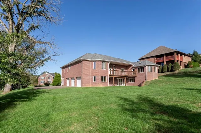 a house view with a garden space