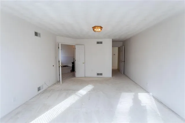 a view of an empty room