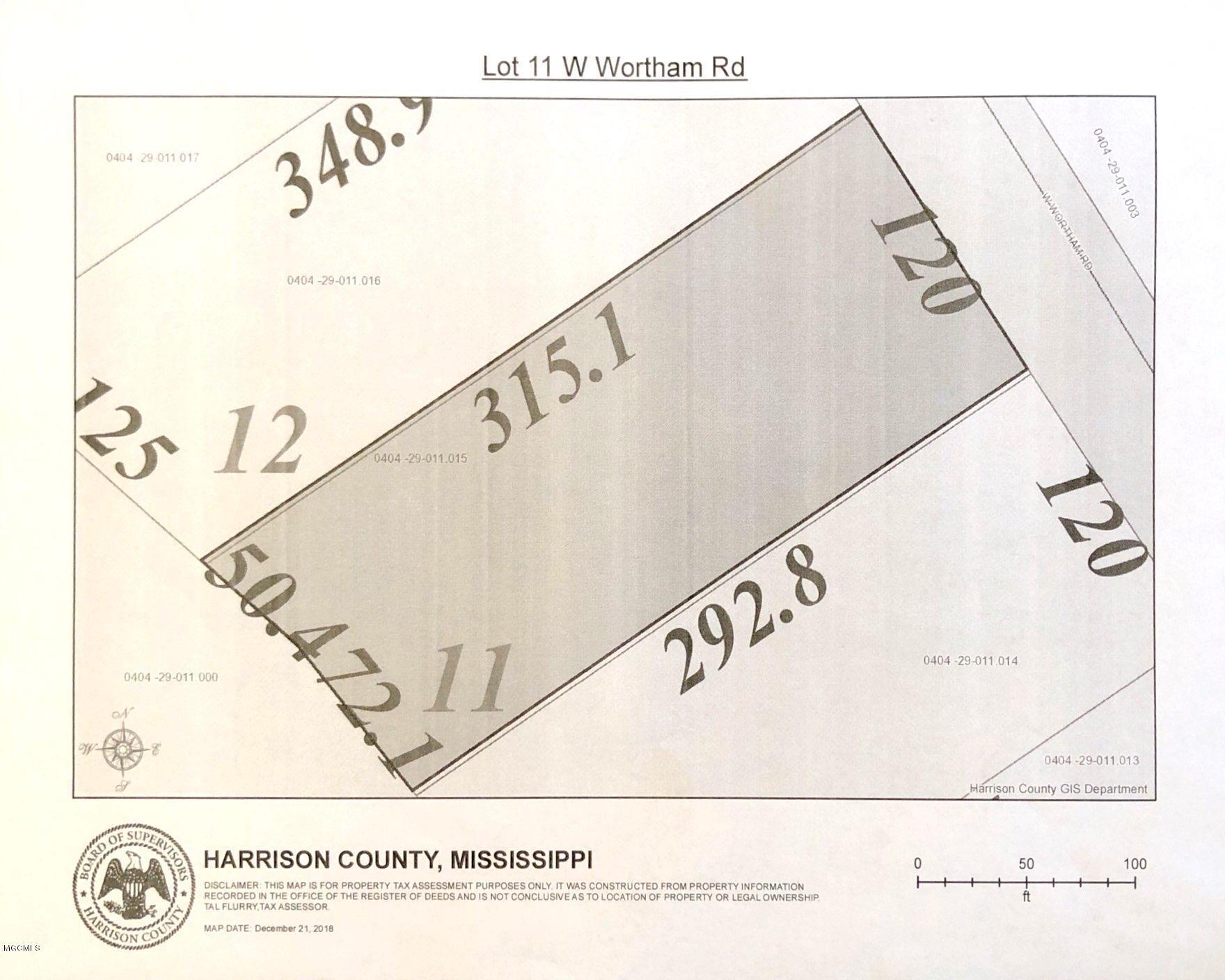 Lot 11 West Wortham Road Saucier, MS 39574 - Photo 1 of 1 Plat