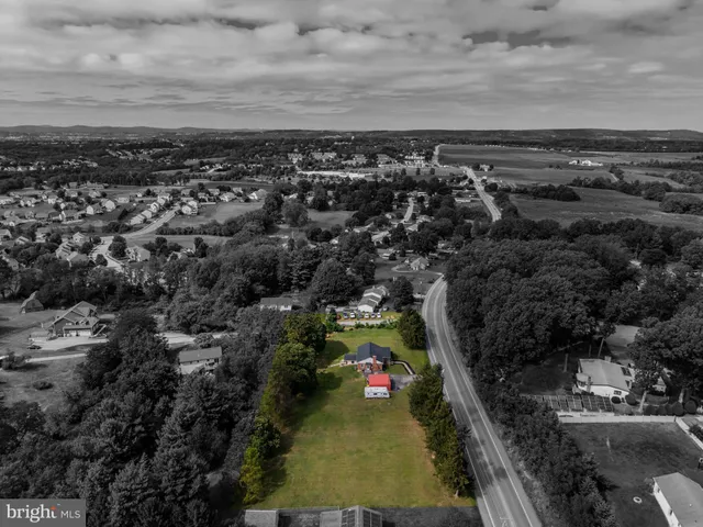 a view of a lush green field