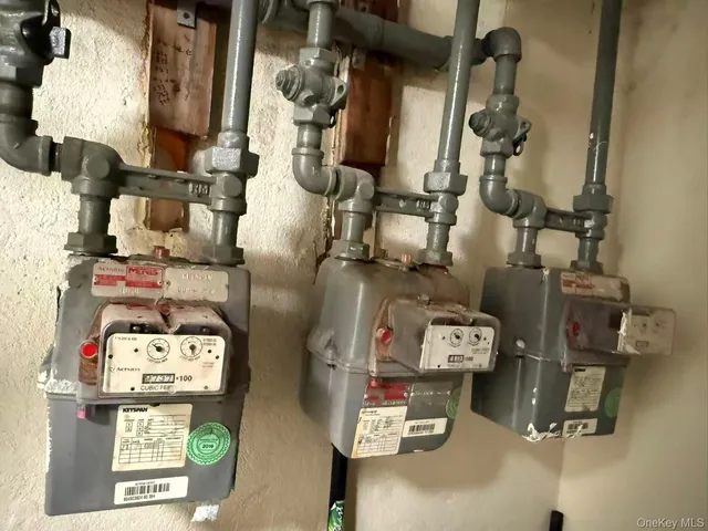 a close view of water heater room