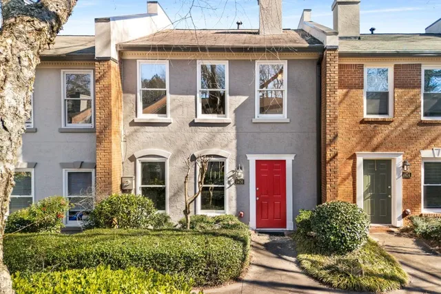 a front view of a house