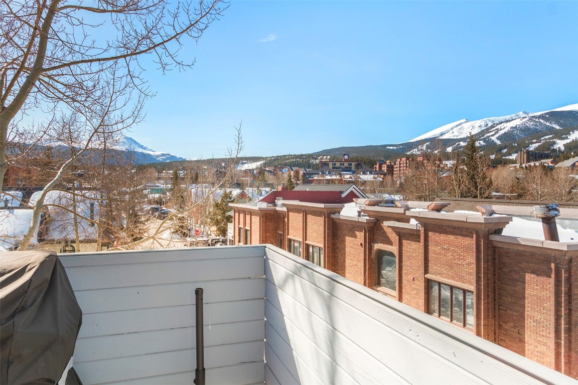 217 South Ridge Street, Unit 3 Breckenridge, CO 80424 - Photo 19 of 21 a view of a building from a balcony