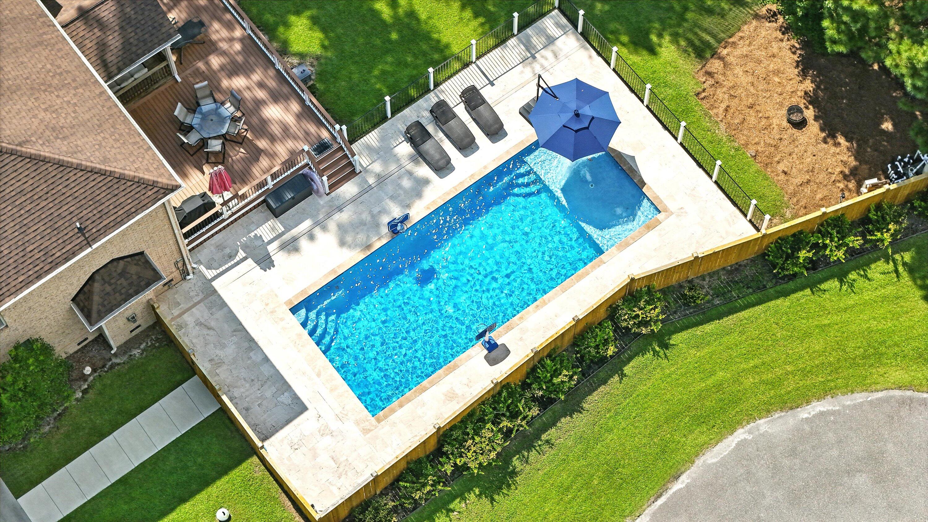 Aeriel pool view