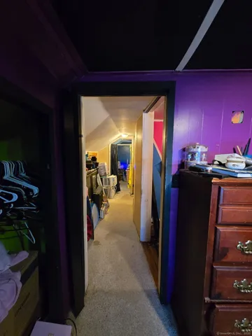 a view of a entryway door with living room