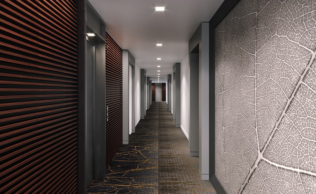 160 Birdsall Street, Unit 3301 Houston, TX 77007 - Photo 17 of 26 a view of gallery with wooden floor