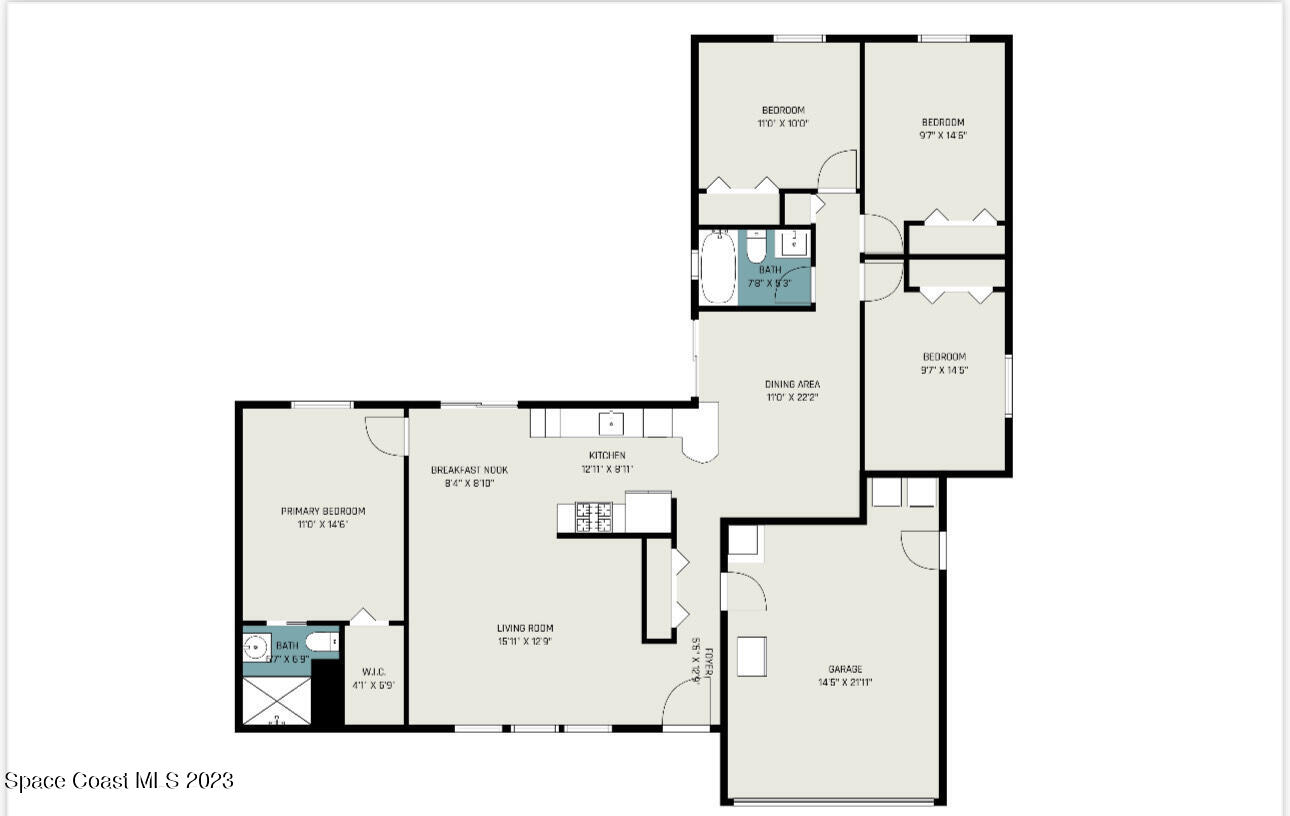 649 Croton Road Melbourne, FL 32935 - Photo 22 of 22 a picture of a floor plan