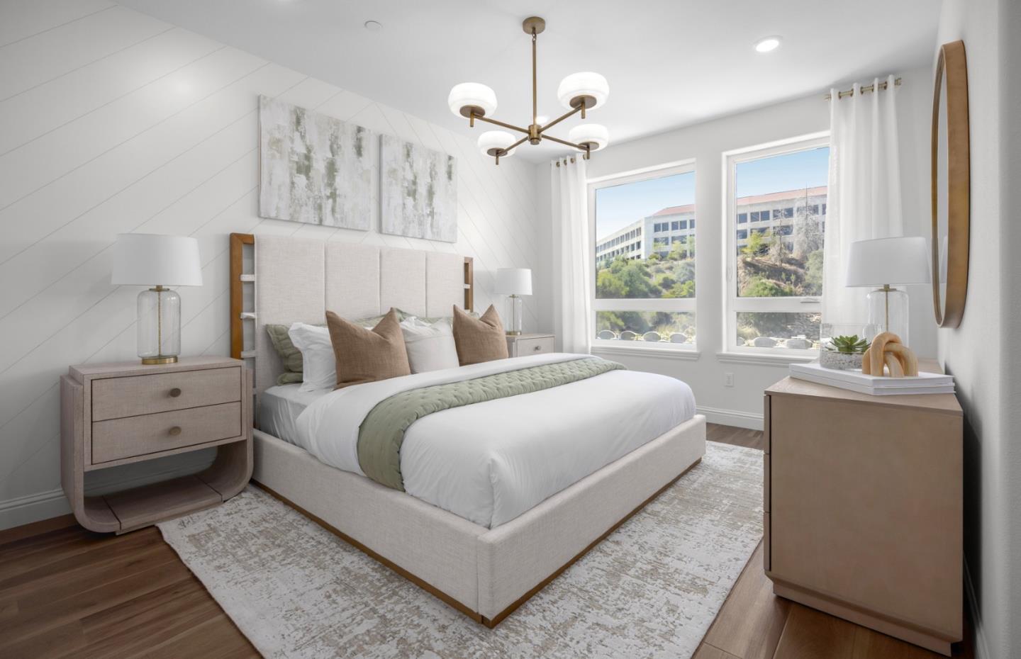 2419 Willow Way San Mateo, CA 94403 - Photo 15 of 17 a bedroom with a large bed and a large window