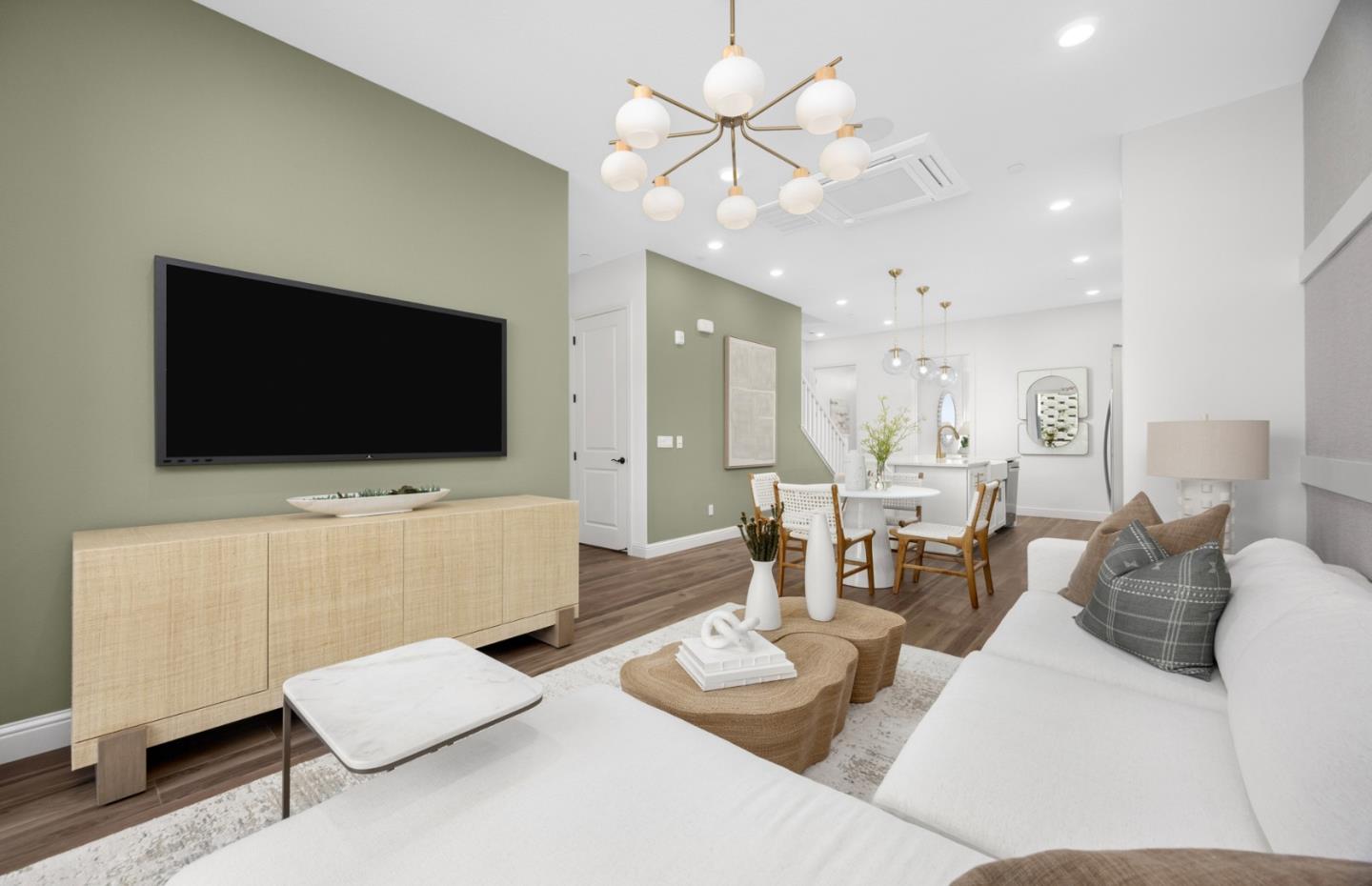 2419 Willow Way San Mateo, CA 94403 - Photo 10 of 17 a living room with furniture and a flat screen tv