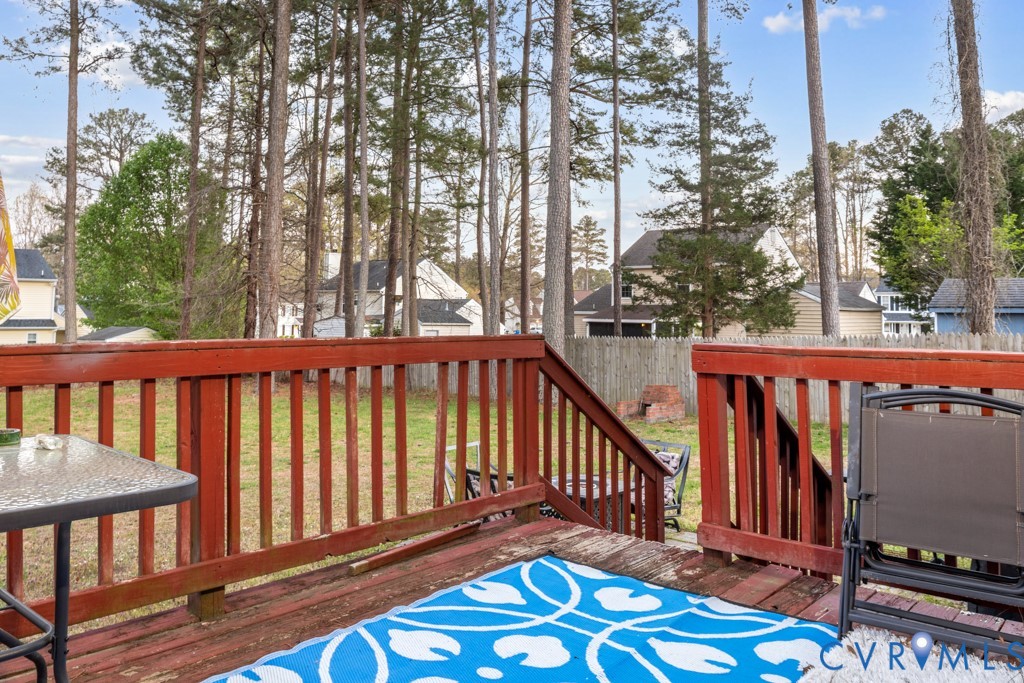 4025 Frye Terrace Colonial Heights, VA 23834 - Photo 12 of 14 Expansive wooden deck featuring a rich reddish-bro