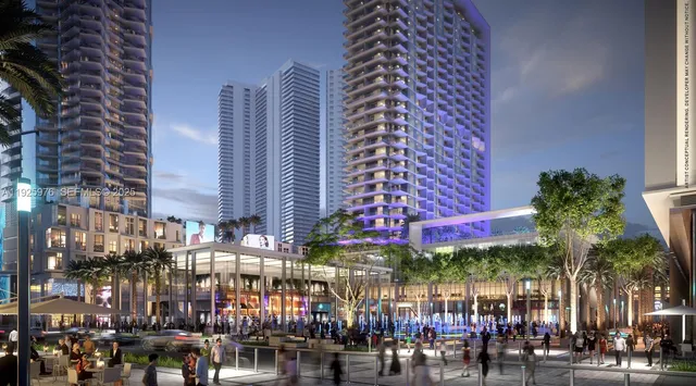 a view of a building with a street