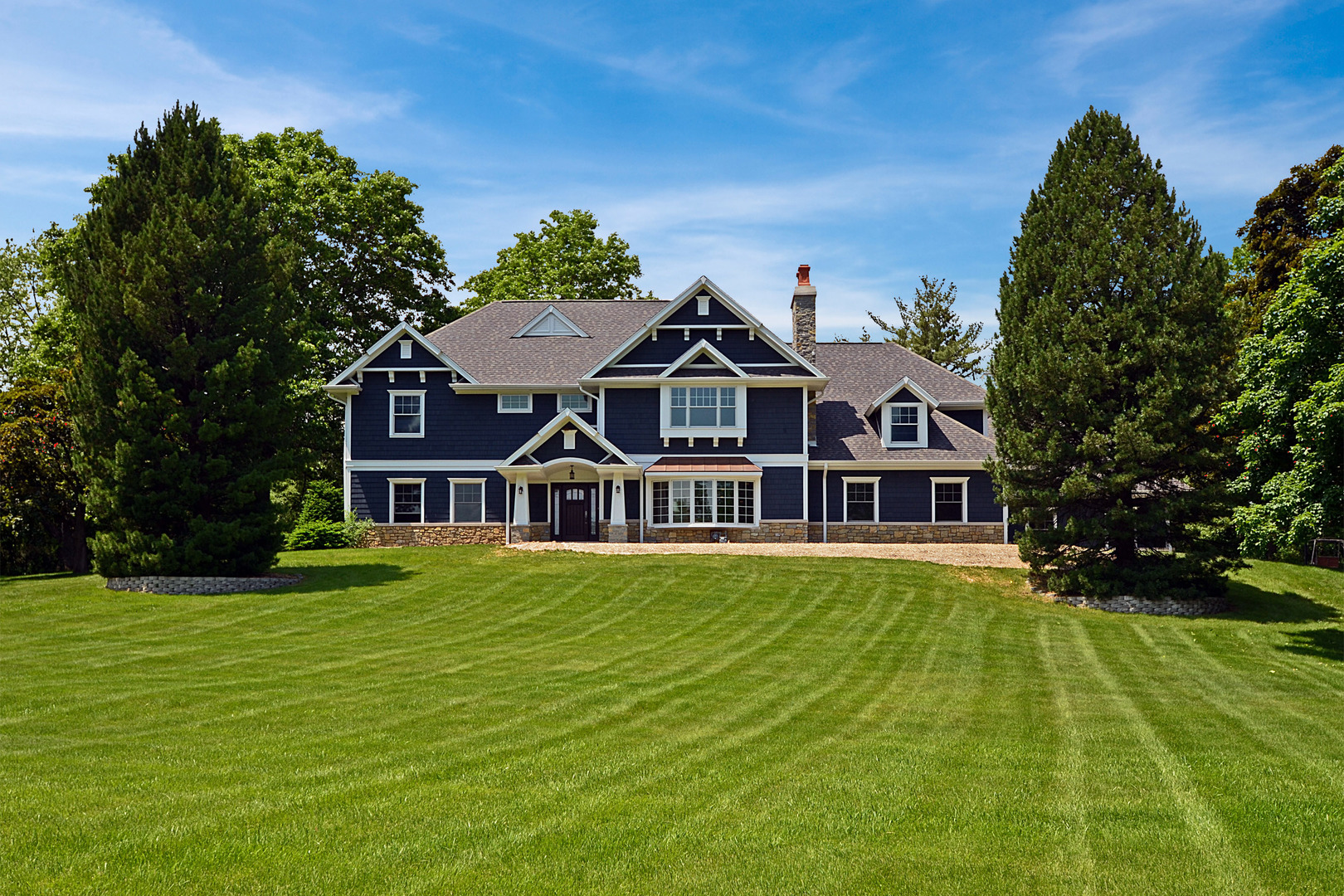 802 Milton Road Inverness, IL 60067 - Photo 1 of 1 a front view of a house with a yard